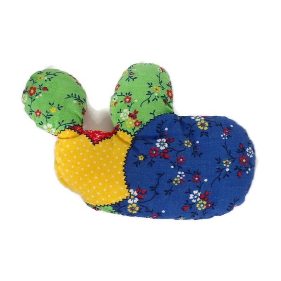 Handmade Cat and Mouse Crazy Patchwork Stuffed Doll Pillow 16"  2852 - Picture 5 of 6